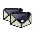 Shenzhen: 2pk Outdoor Motion Sensor Solar - Powered 100 - Led Lights - GJB PRODUCTS