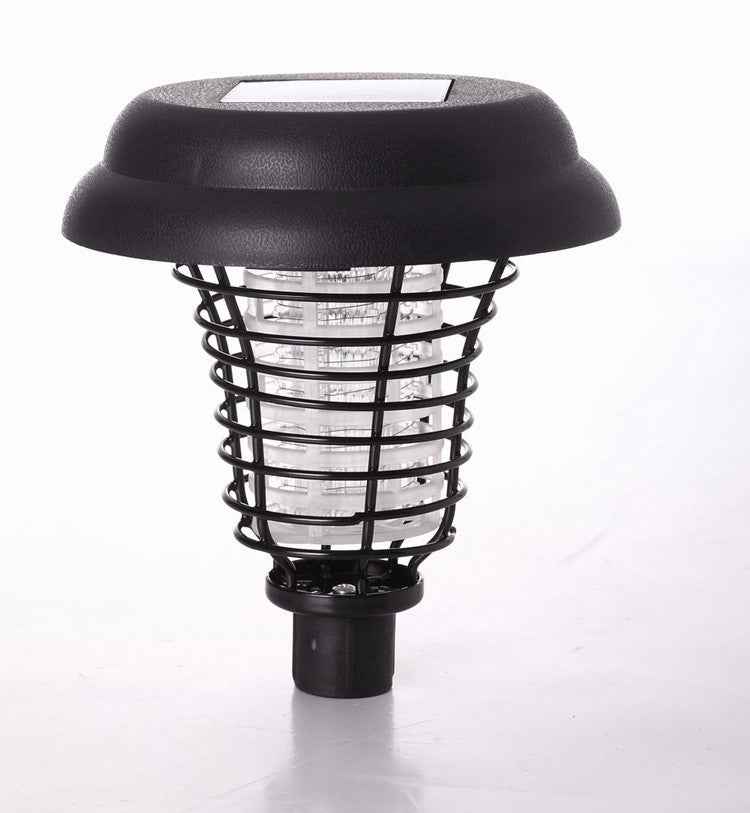 Shore Co: Solar Powered Stainless Steal Led Rechargeable Anti - Mosquito/Bug Zapper Lamp with White Light & UV Light - GJB PRODUCTS