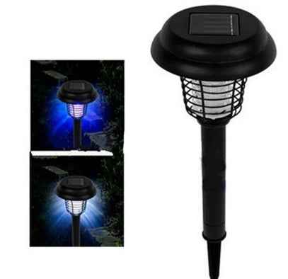 Shore Co: Solar Powered Stainless Steal Led Rechargeable Anti - Mosquito/Bug Zapper Lamp with White Light & UV Light - GJB PRODUCTS