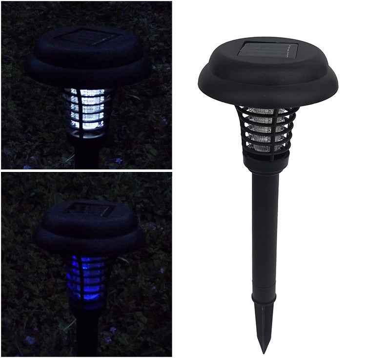 Shore Co: Solar Powered Stainless Steal Led Rechargeable Anti - Mosquito/Bug Zapper Lamp with White Light & UV Light - GJB PRODUCTS