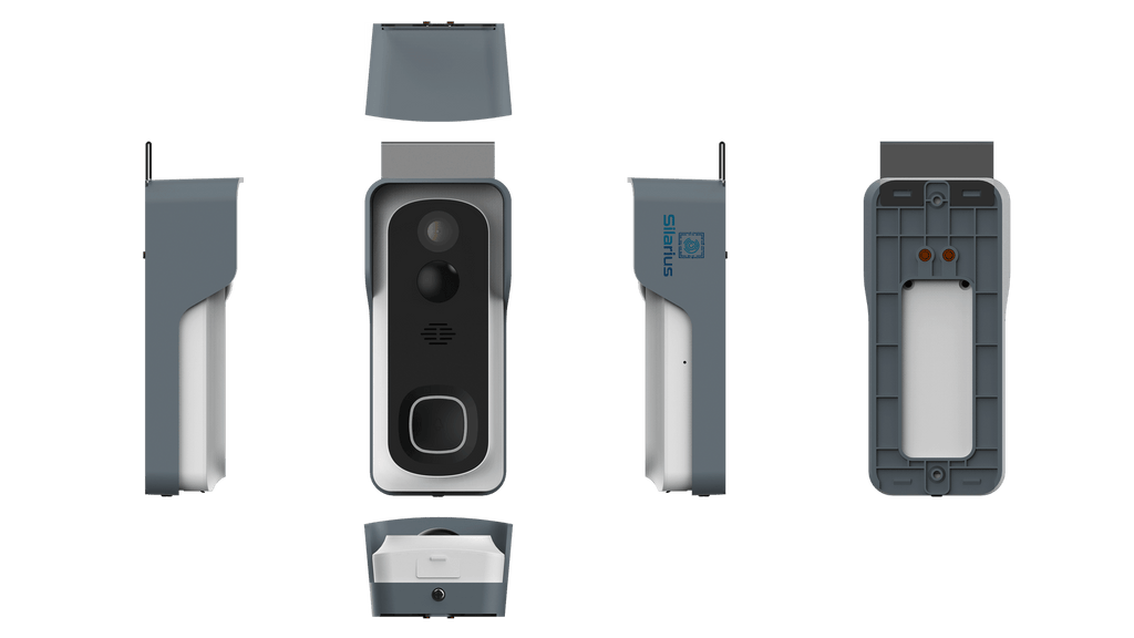 Silarius SIL - Battery Powered Smart Doorbell Camera + Chime - 2MP WiFi, Waterproof IP65, Cloudedge app , includes 32GB MicroSD card - GJB PRODUCTS