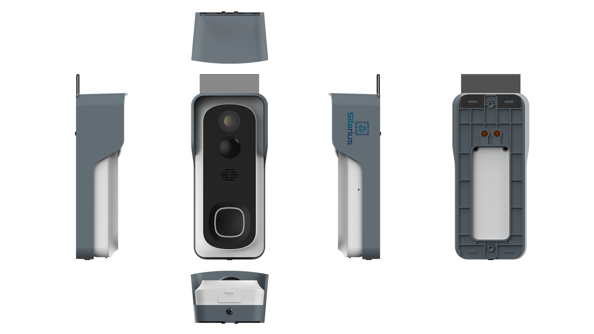 Silarius SIL - Battery Powered Smart Doorbell Camera + Chime - 2MP WiFi, Waterproof IP65, Cloudedge app , includes 32GB MicroSD card - GJB PRODUCTS
