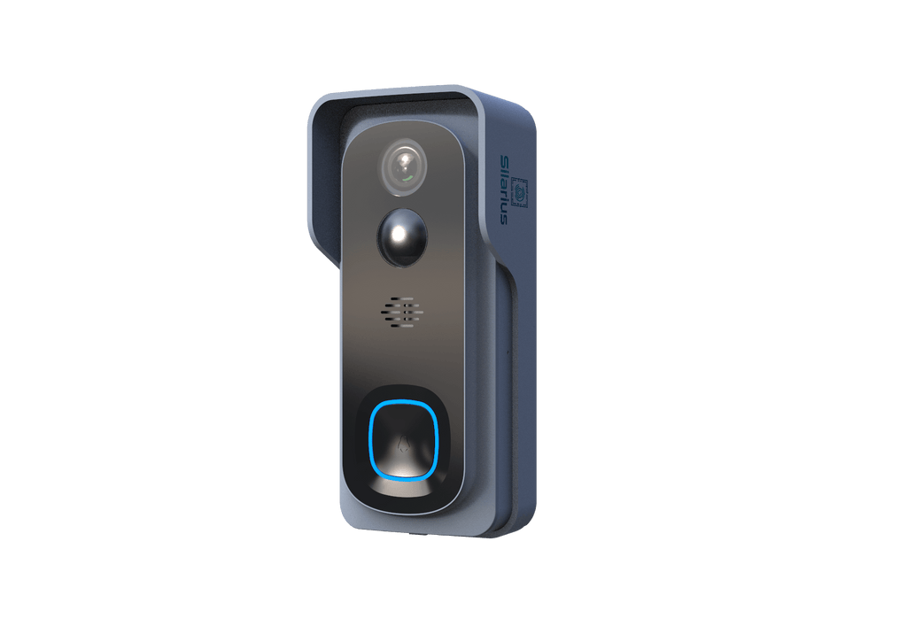 Silarius SIL - Battery Powered Smart Doorbell Camera + Chime - 2MP WiFi, Waterproof IP65, Cloudedge app , includes 32GB MicroSD card - GJB PRODUCTS