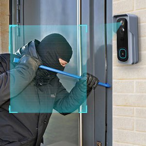 Silarius SIL - Battery Powered Smart Doorbell Camera + Chime - 2MP WiFi, Waterproof IP65, Cloudedge app , includes 32GB MicroSD card - GJB PRODUCTS