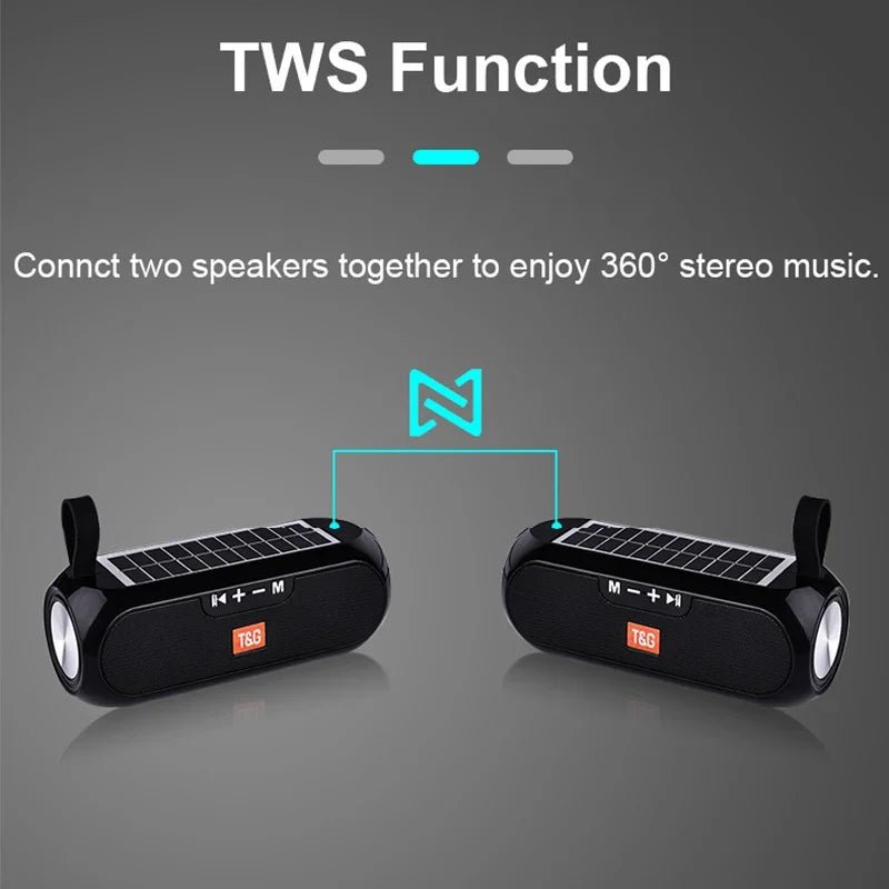 Solar charging Bluetooth Speaker - GJB PRODUCTS