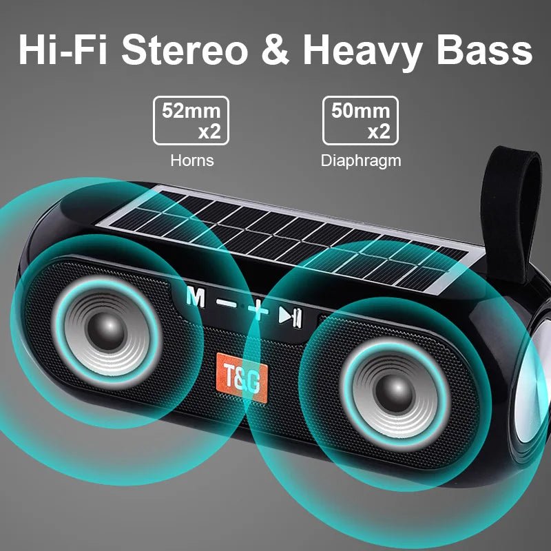 Solar charging Bluetooth Speaker - GJB PRODUCTS