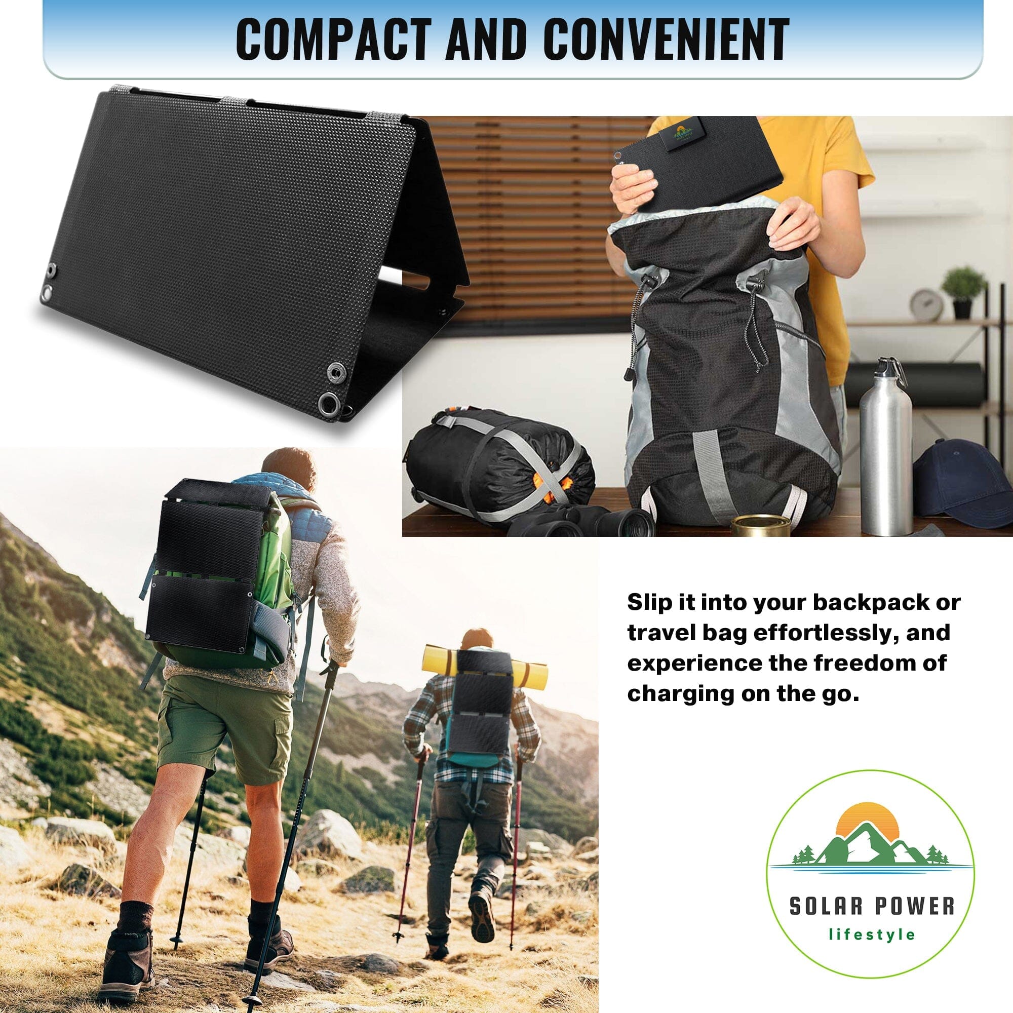 Solar Power Lifestyle 25W Portable Solar Panel by Solar Power Lifestyle