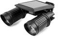 Solar Powered Motion Sensor w/ Twin Floodlight•Quick Automation Light•14 Ultra Bright LED/80Lm •180 Degree Swivel - GJB PRODUCTS