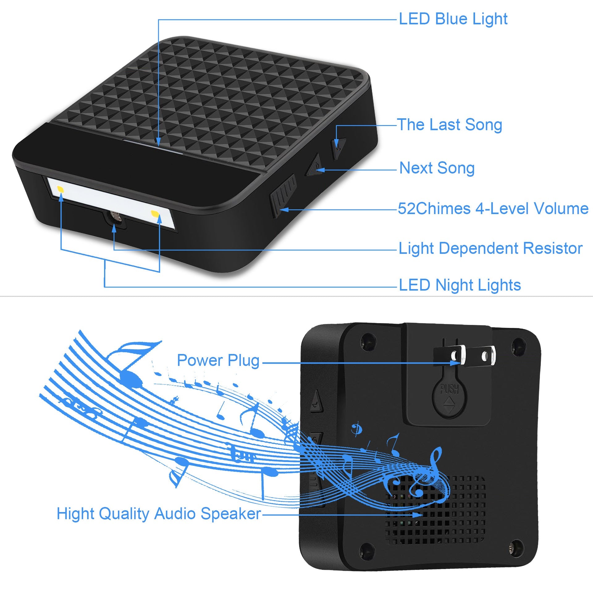 Solar - powered wireless doorbell - GJB PRODUCTS