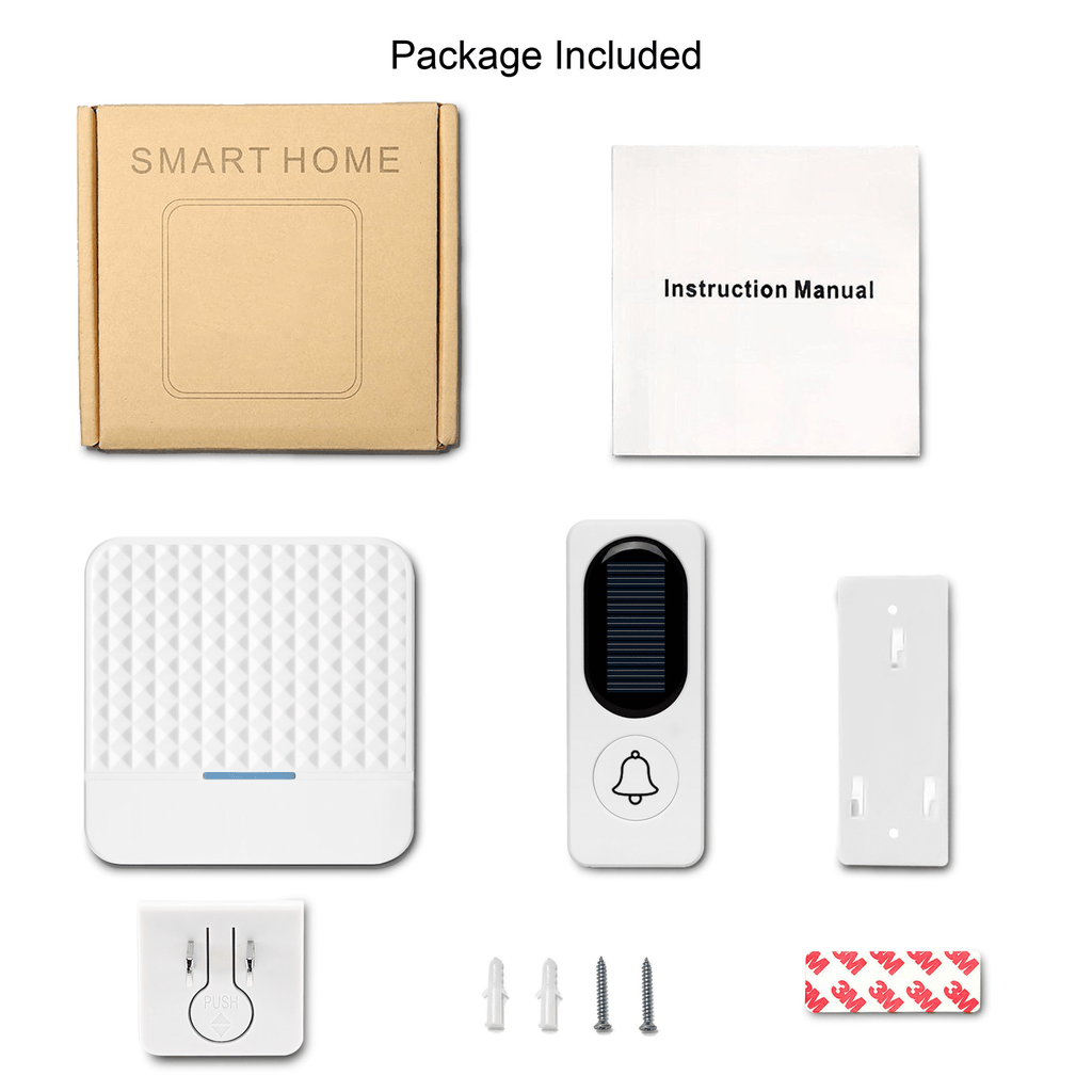 Solar - powered wireless doorbell - GJB PRODUCTS