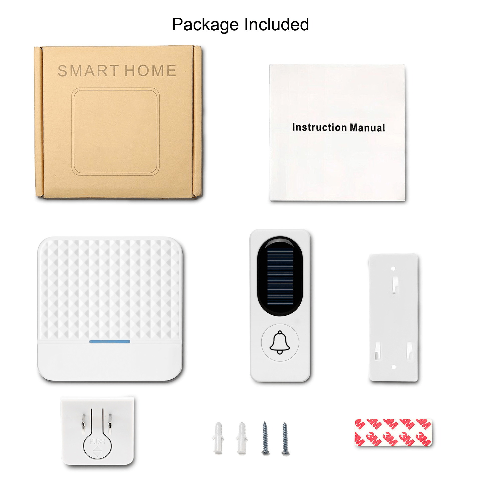 Solar - powered wireless doorbell - GJB PRODUCTS