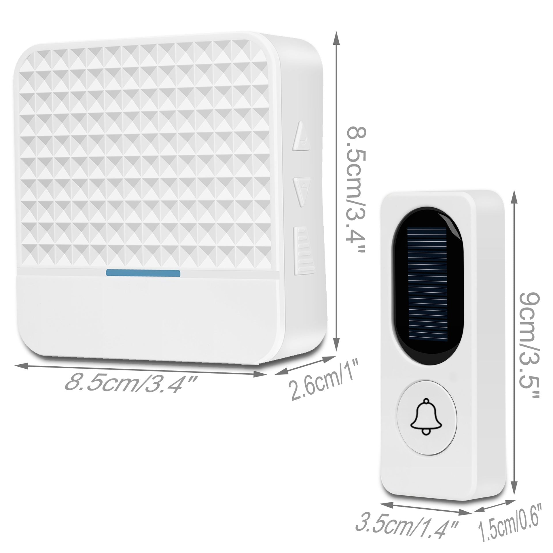Solar - powered wireless doorbell - GJB PRODUCTS