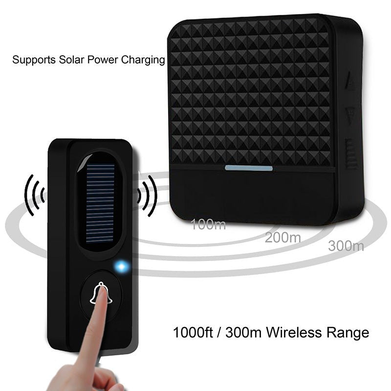 Solar - powered wireless doorbell - GJB PRODUCTS