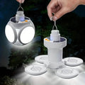 Solar USB Rechargeable LED Bulb Lights With Power Display - GJB PRODUCTS