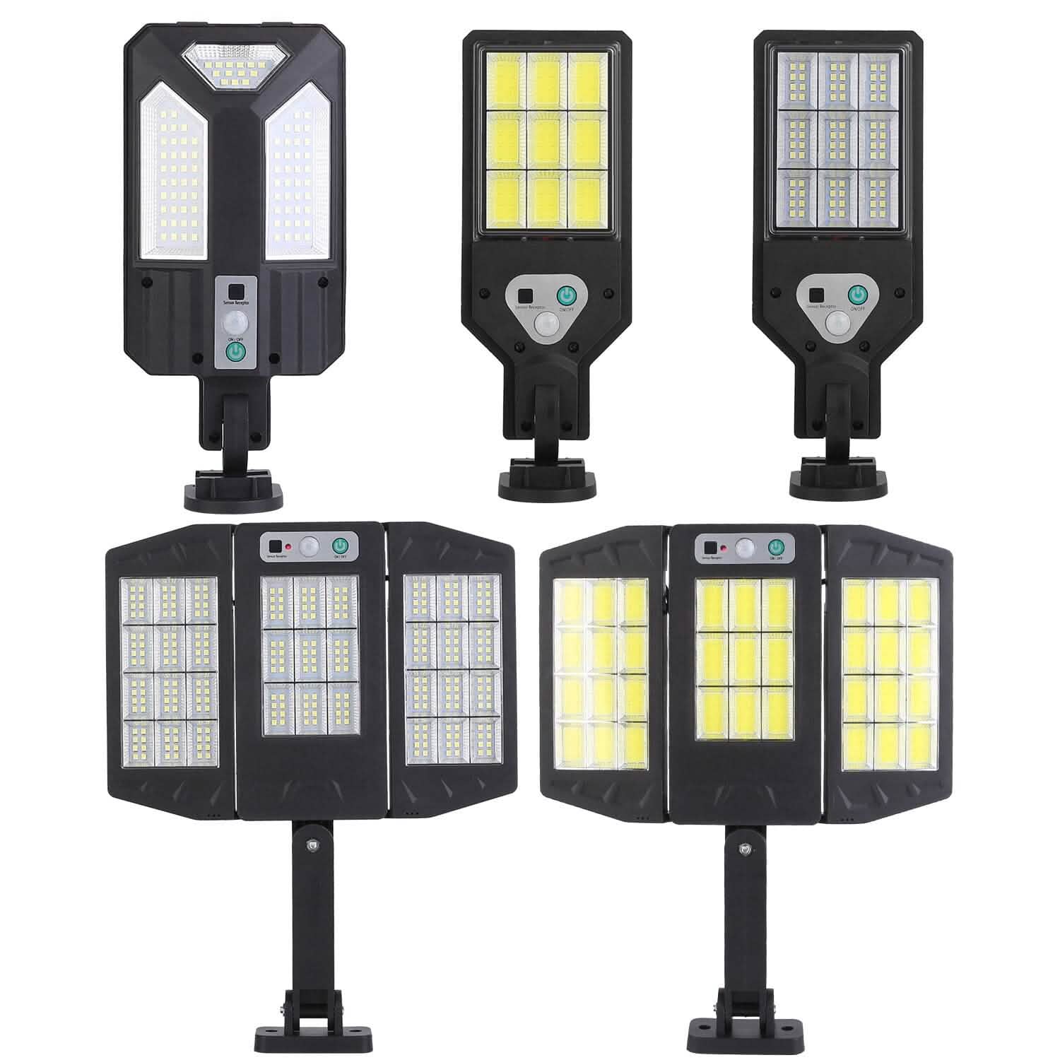 Solar Wall Light Outdoor Beads PIR Motion Sensor Remote Control Wireless Lamps - GJB PRODUCTS