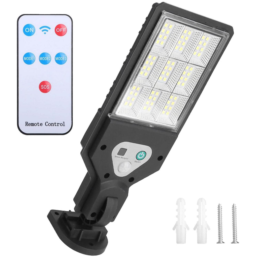 Solar Wall Light Outdoor Beads PIR Motion Sensor Remote Control Wireless Lamps - GJB PRODUCTS