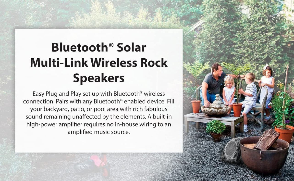 SoundPro Wireless Solar Bluetooth Rock Speaker - Rechargeable & Portable - GJB PRODUCTS