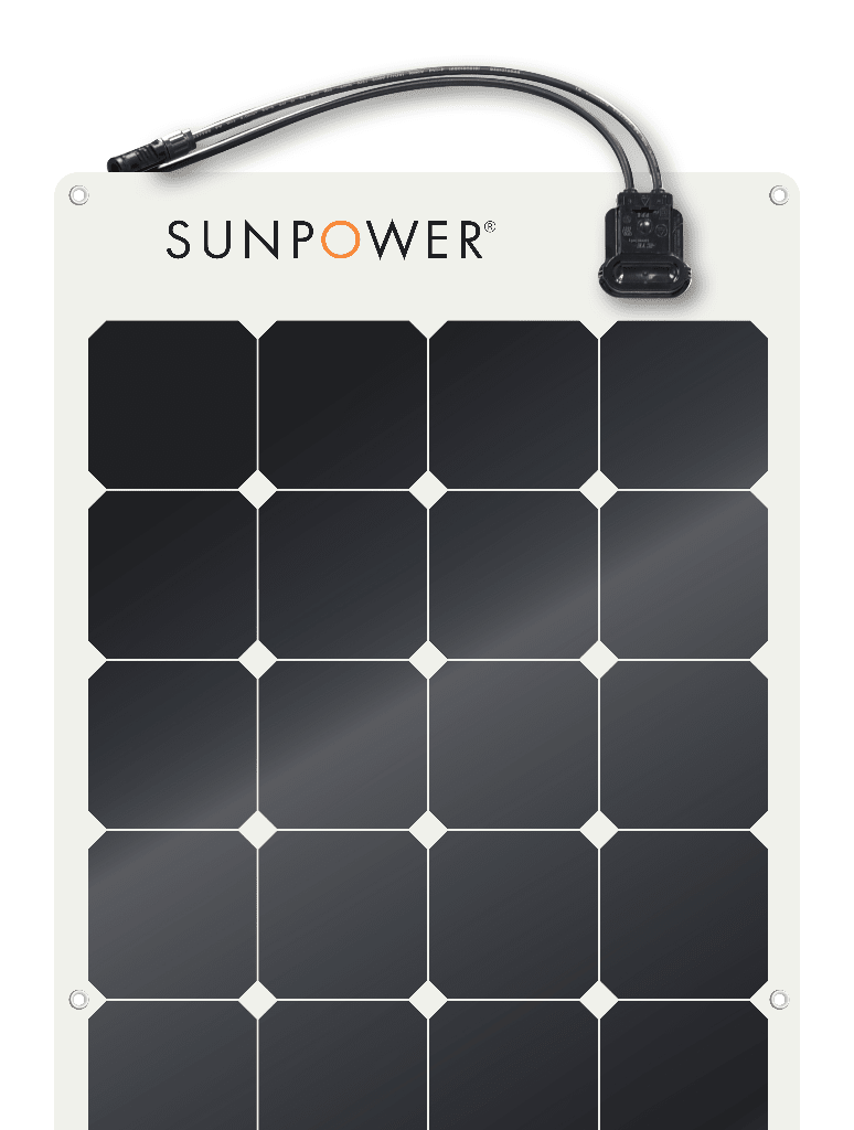 Sunpower 100W Flexible Solar Panel with Maxeon Technology cells - GJB PRODUCTS