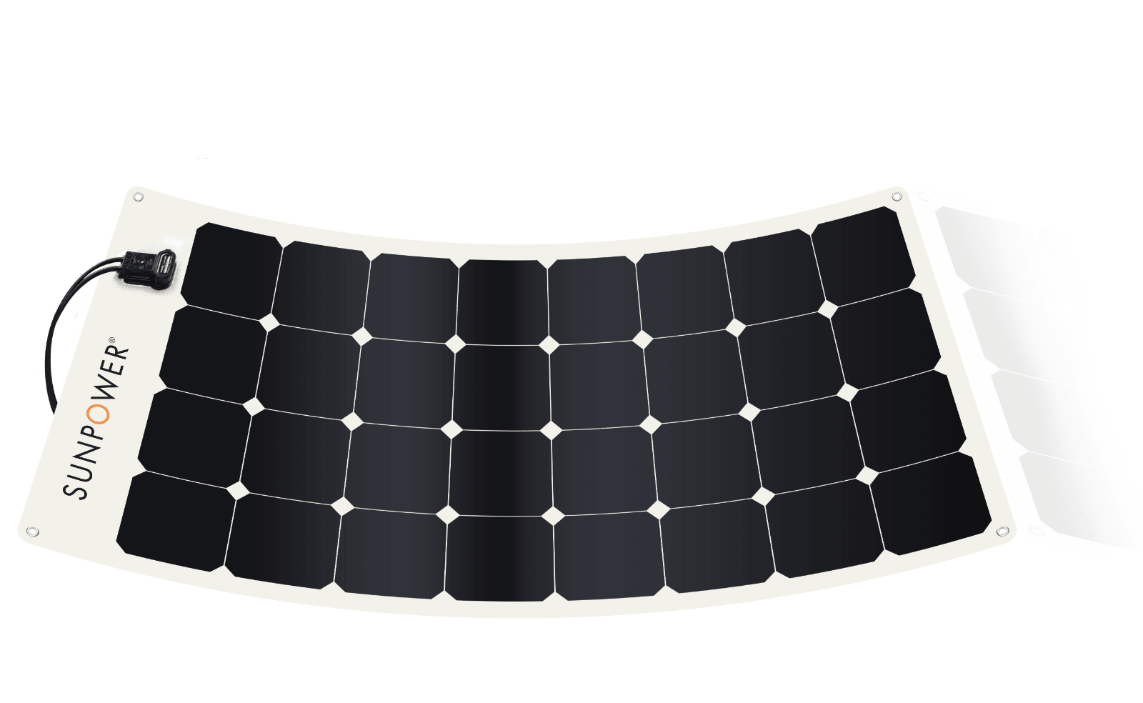 Sunpower 100W Flexible Solar Panel with Maxeon Technology cells - GJB PRODUCTS