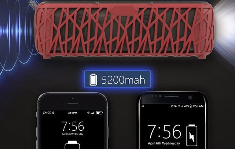T61: Solar Powered Wireless Bluetooth Speakers with LED Flashing Lamp•10min SuperFast Charge•Three Protection Outdoorproof - GJB PRODUCTS