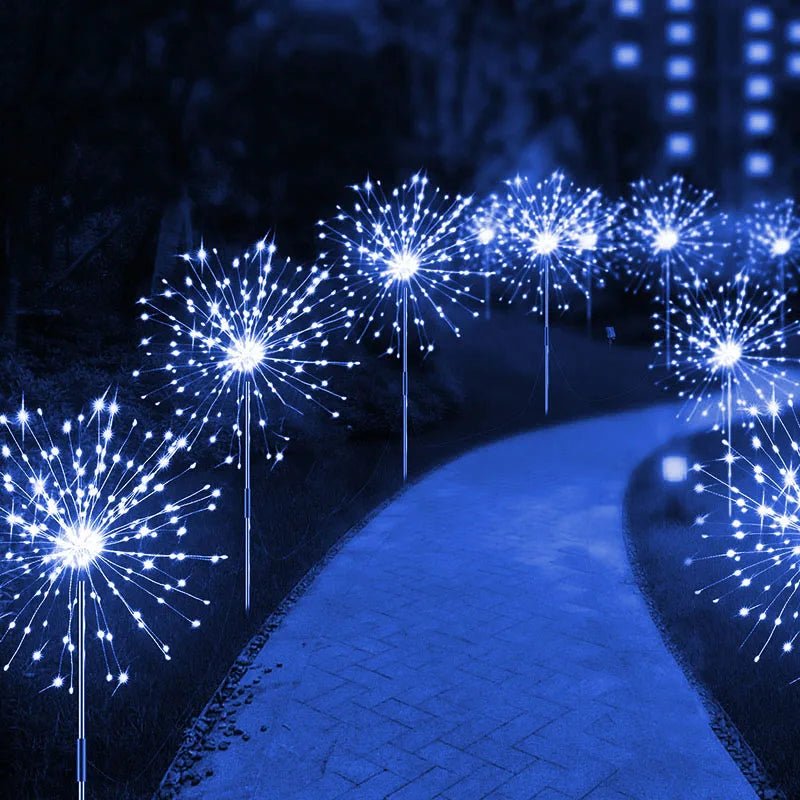 TSUN: Decorative 4 Light Mode Solar Powered LED Firework/Fairy Lights: - GJB PRODUCTS