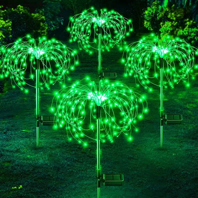 TSUN: Decorative 4 Light Mode Solar Powered LED Firework/Fairy Lights: - GJB PRODUCTS