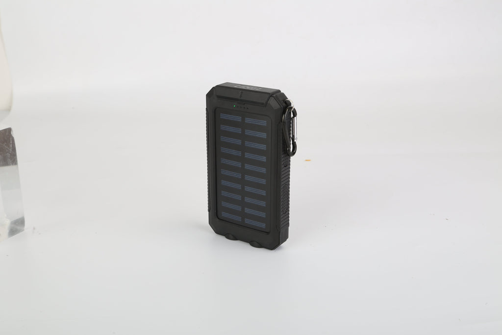 Universal for Apple: 10,000mAh 5V USB or Solar Powered Power Bank with Dual USB, LED Lights(3 - Mode) and Compass - GJB PRODUCTS