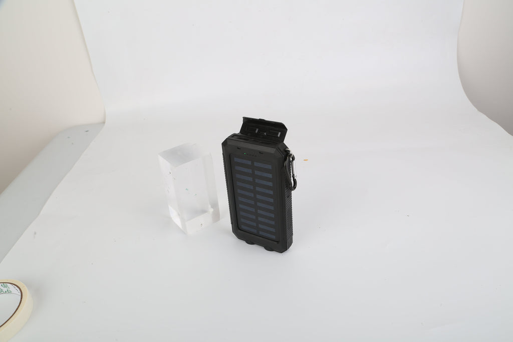 Universal for Apple: 10,000mAh 5V USB or Solar Powered Power Bank with Dual USB, LED Lights(3 - Mode) and Compass - GJB PRODUCTS