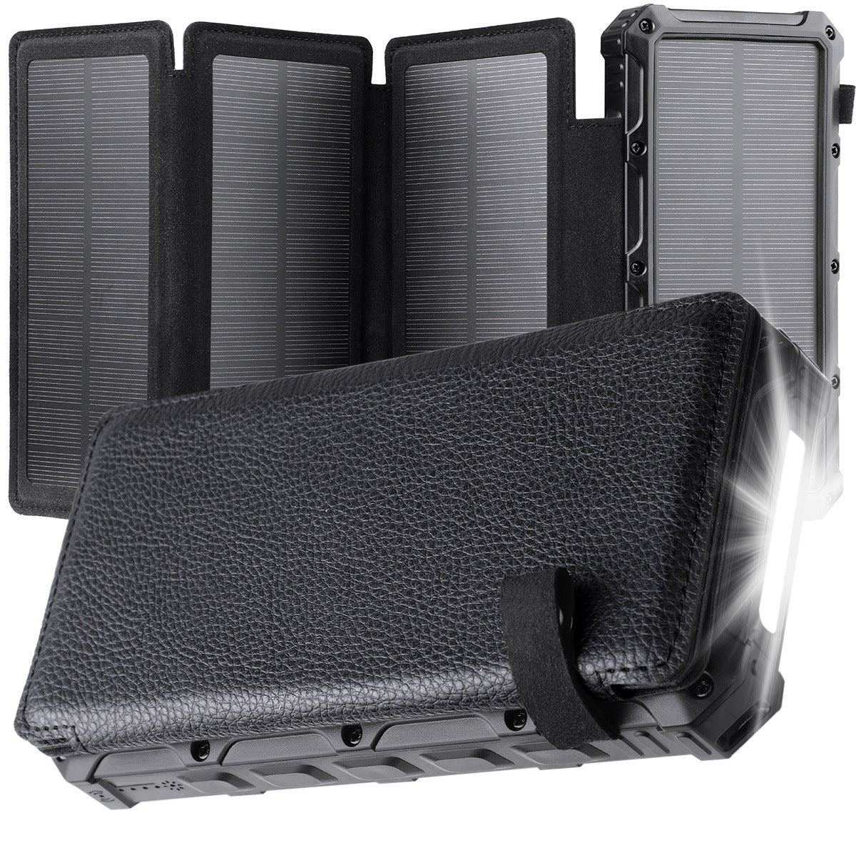 Urbanx: 20,000mAh Foldable Solar - Powered Power Bank With Wireless Charging - GJB PRODUCTS
