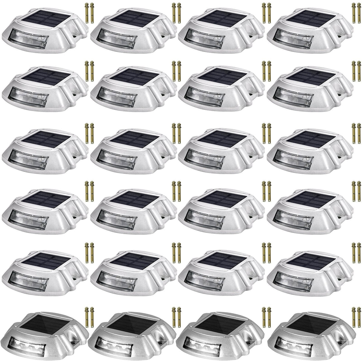 Vevor: 24Pk Solar LED Driveway Lights - GJB PRODUCTS