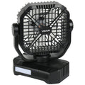 VEVOR: 8” 7W Solar Powered Fan with Panel(10400mAh)& LED Lantern - GJB PRODUCTS