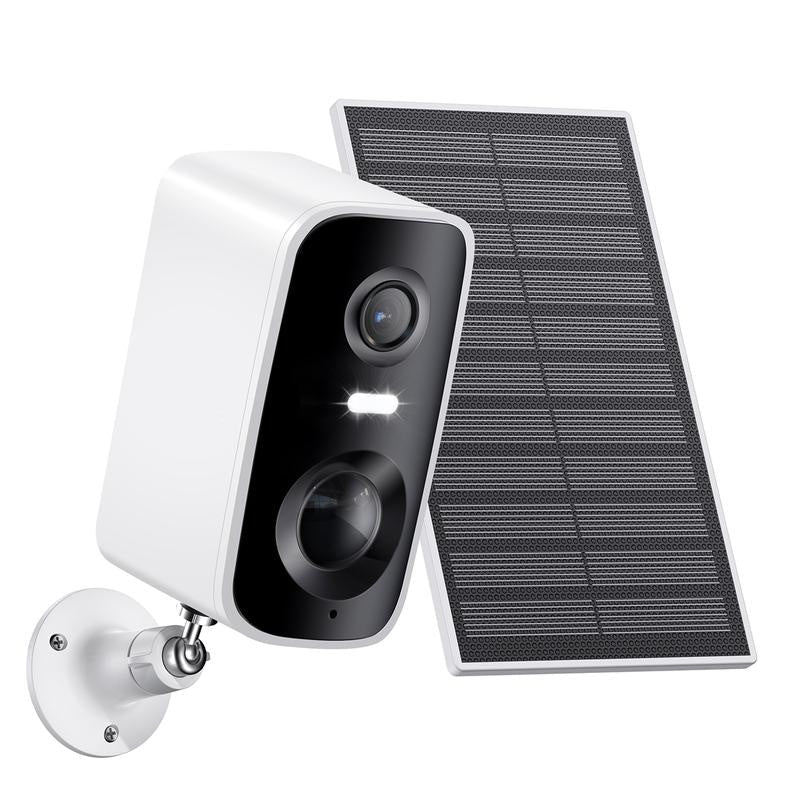 WESECUU: Mini Solar Powered WiFi/Bluetooth Camera with Motion Detection,2 - Way Talk,Night Vison and Spotlight with 1.6V Solar Panel - GJB PRODUCTS