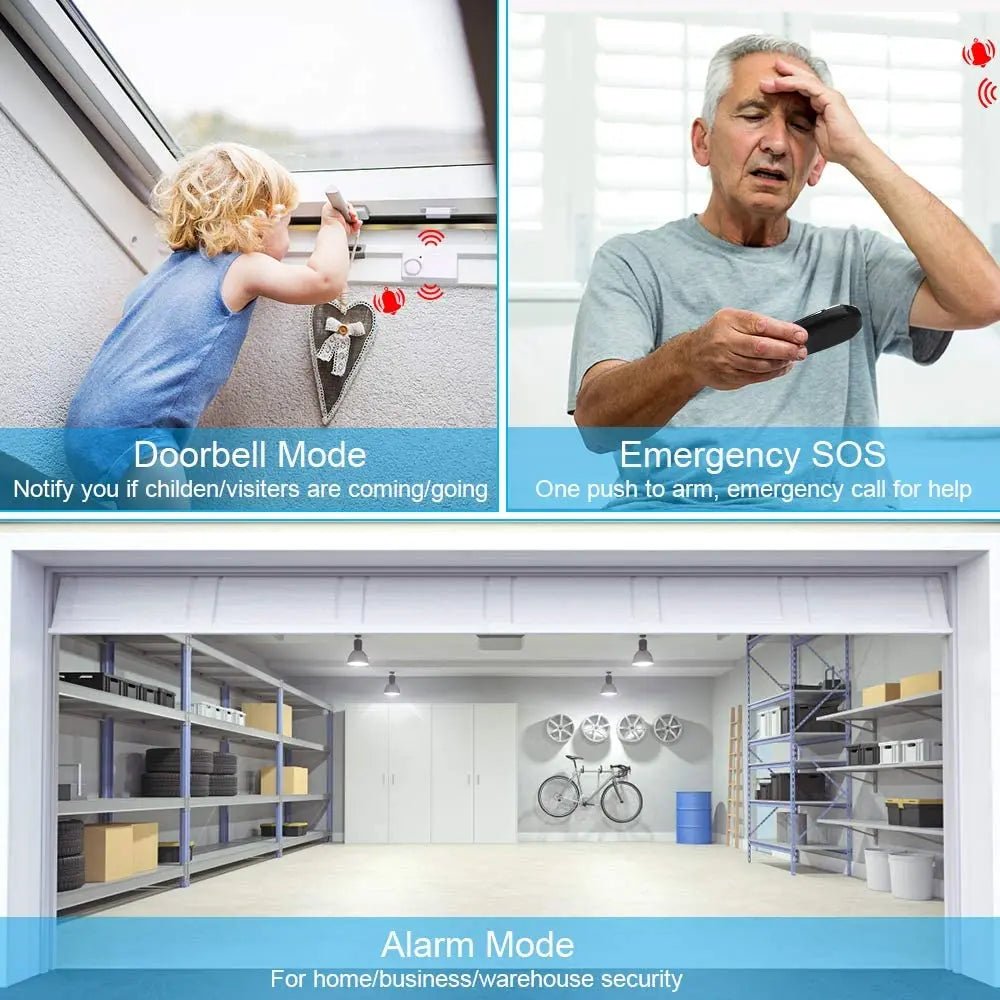 WSDCAM: Wireless Home Security Door/Window Alarm Sensor System with Remote - GJB PRODUCTS