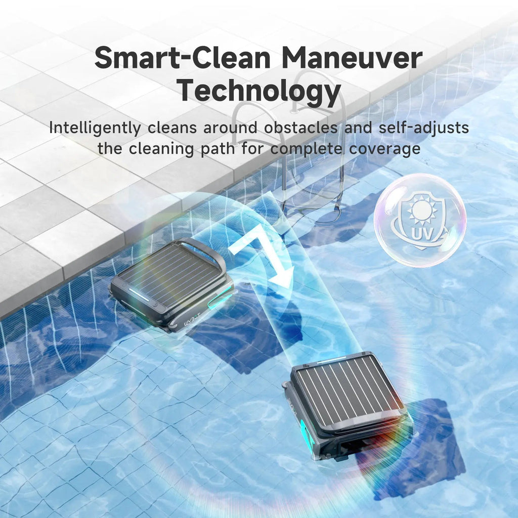 WYBOT F1 Pool Skimmer Solar Powered Robotic Cleaner - GJB PRODUCTS