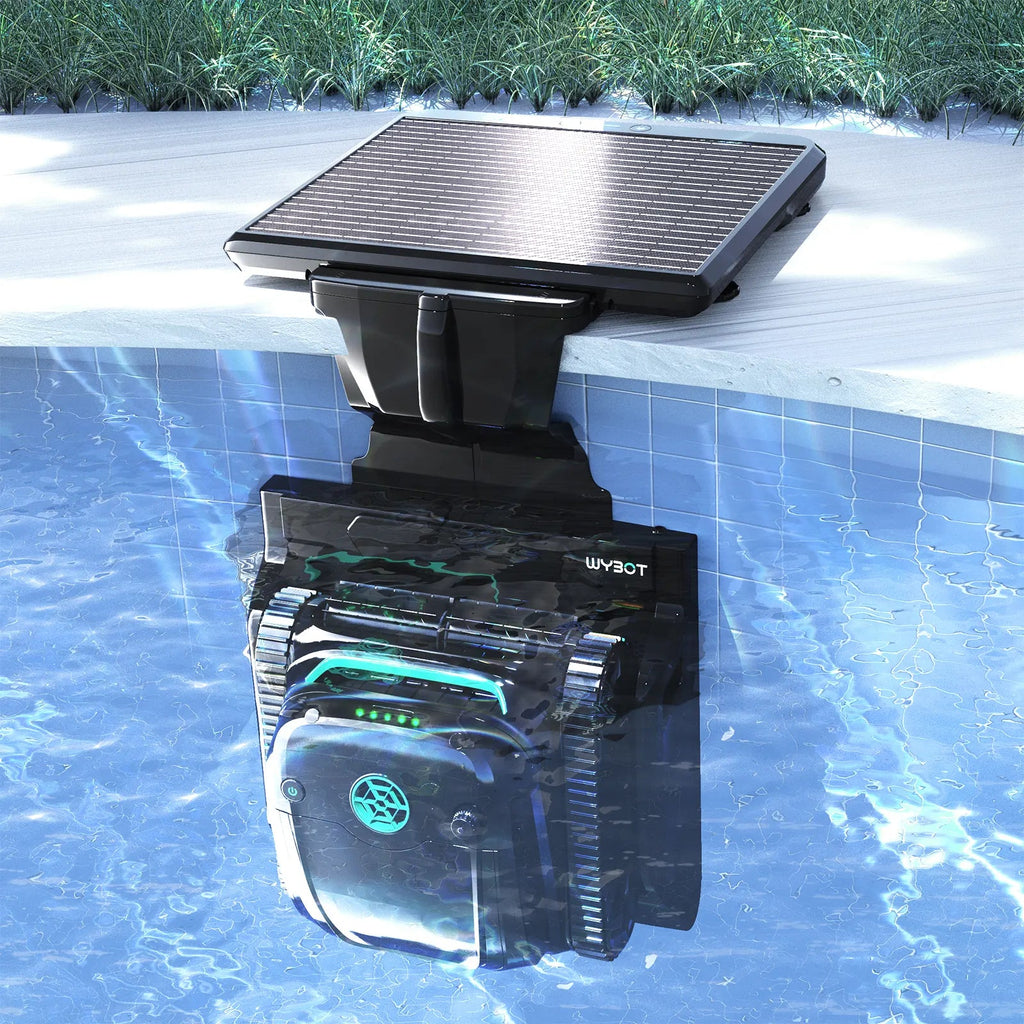 WYBOT S2 Solar with Solar - Powered Charging Dock Robotic Pool Cleaner - GJB PRODUCTS