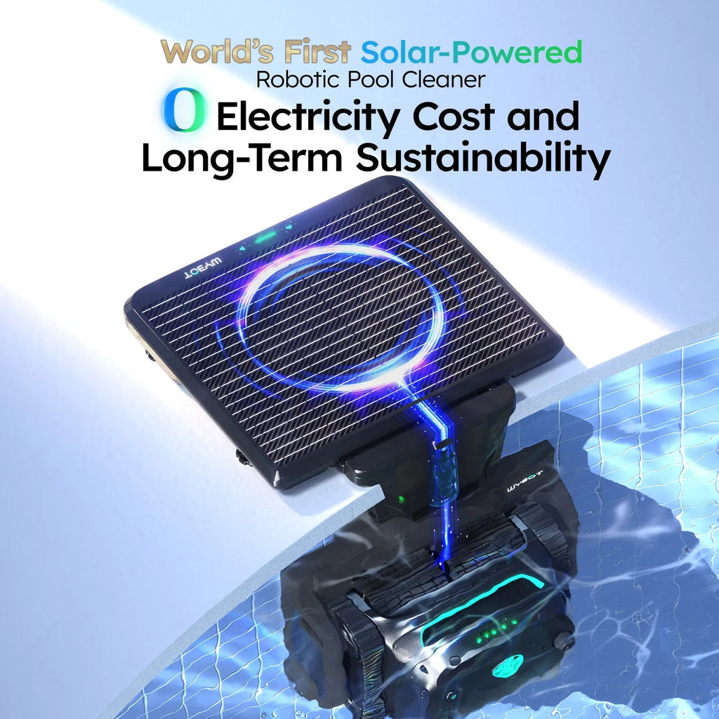 WYBOT S2 Solar with Solar - Powered Charging Dock Robotic Pool Cleaner - GJB PRODUCTS