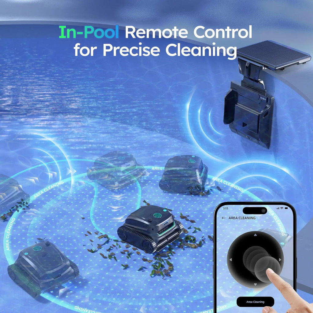 WYBOT S2 Solar with Solar - Powered Charging Dock Robotic Pool Cleaner - GJB PRODUCTS