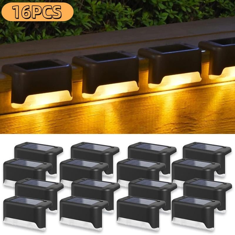 YoYo: 16 & 32 Pack Outdoor 2V Solar Powered RGB & Warm Light Deck/Step/Fence LED Lights - GJB PRODUCTS