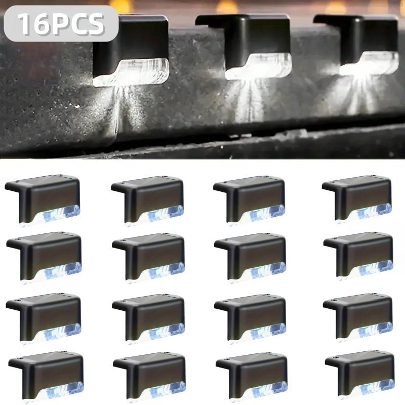 YoYo: 16 & 32 Pack Outdoor 2V Solar Powered RGB & Warm Light Deck/Step/Fence LED Lights - GJB PRODUCTS