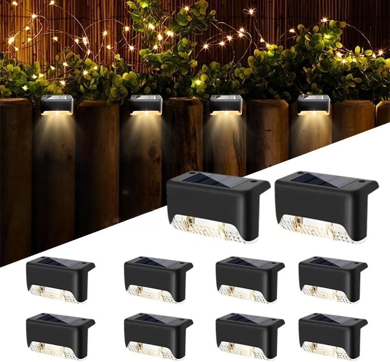 YoYo: 16 & 32 Pack Outdoor 2V Solar Powered RGB & Warm Light Deck/Step/Fence LED Lights - GJB PRODUCTS